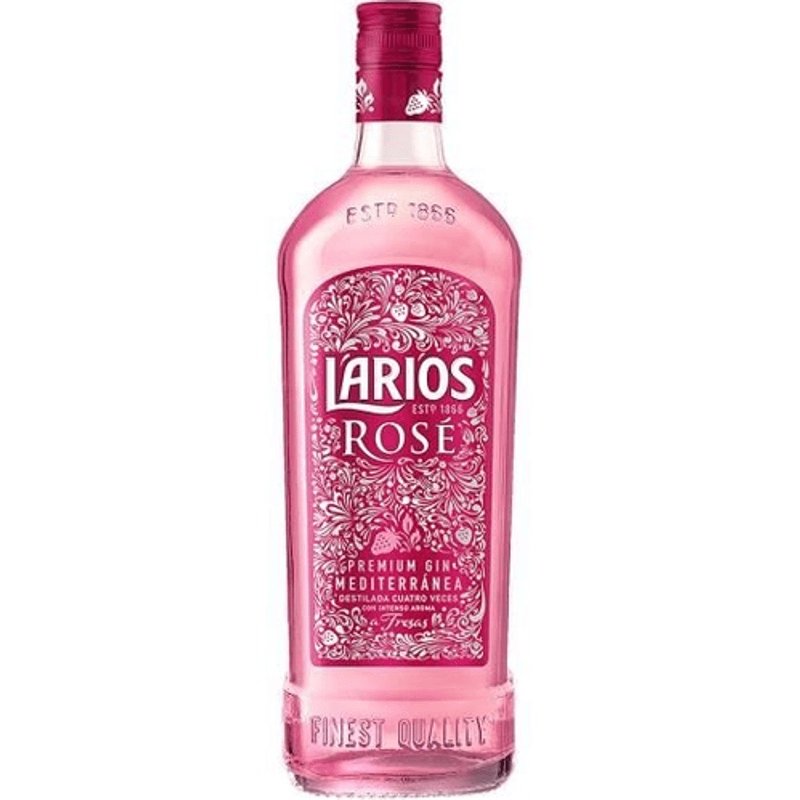 Larios Rosé + Baly Melancia + Gelo Filtrado